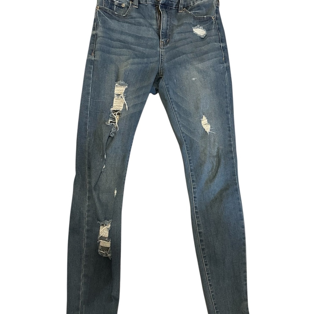 Aeropostale Distressed Skinny Jeans in Blue